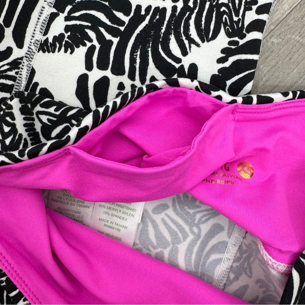 Lilly Pulitzer Lexletic Weekender Crop Midi Leggings Zebras Print XS - Picture 6 of 13